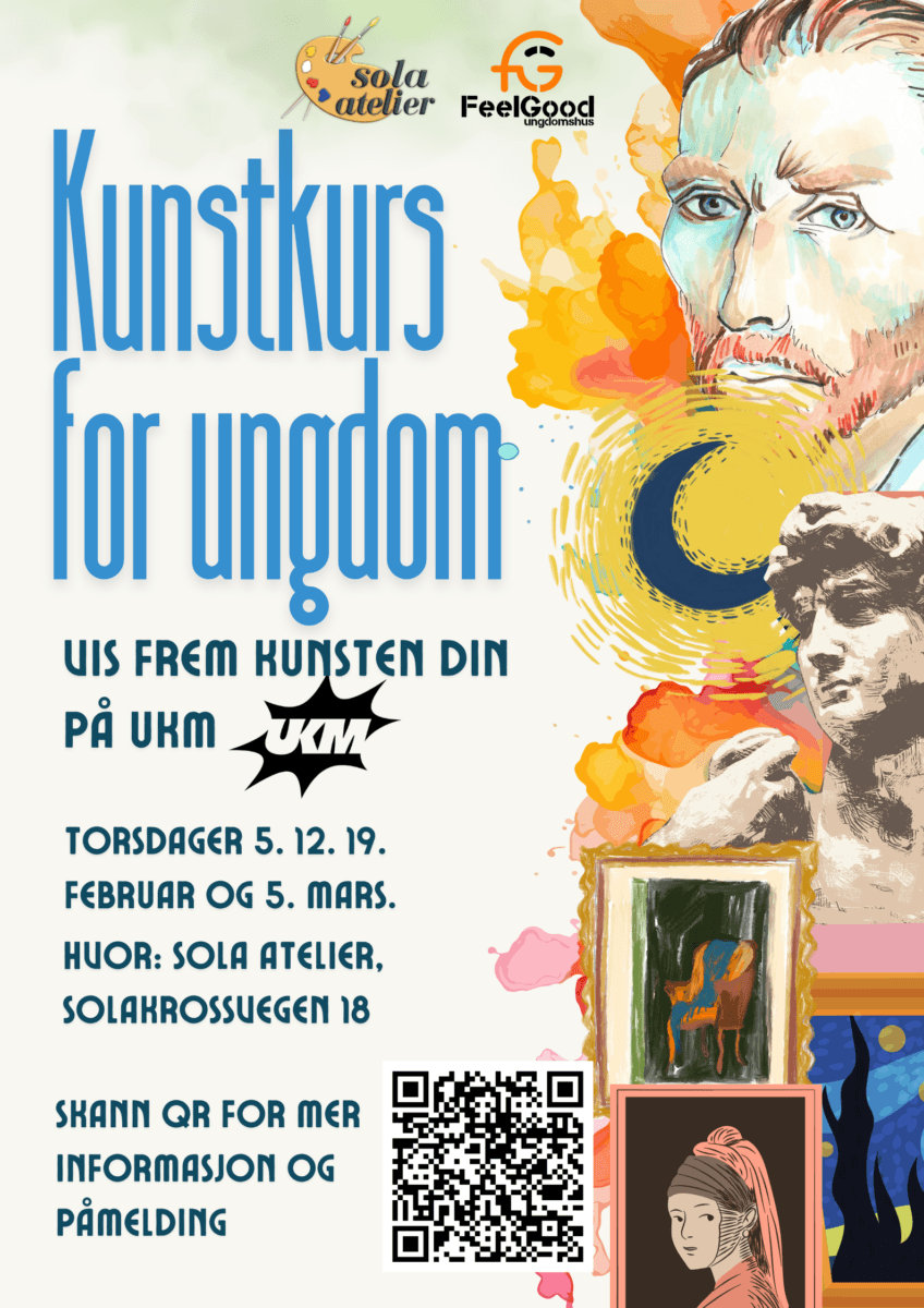 Kunstkurs for ungdom med Sola atelier